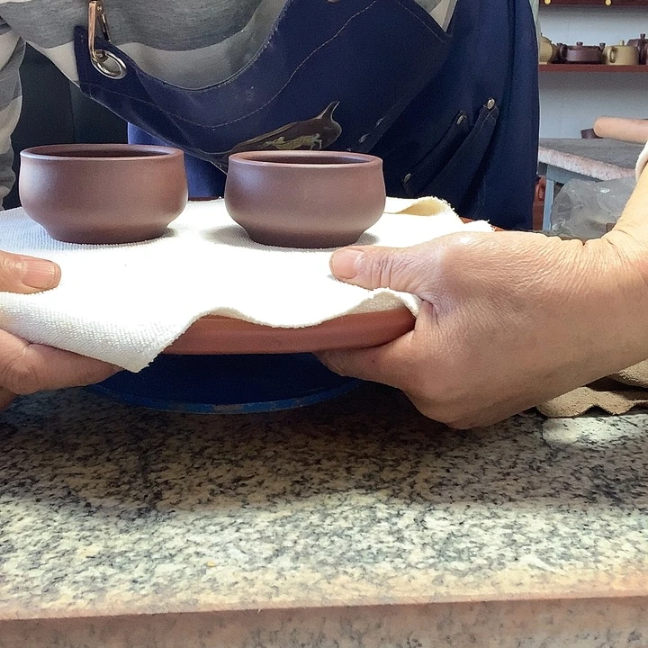 手工制作原矿紫砂杯