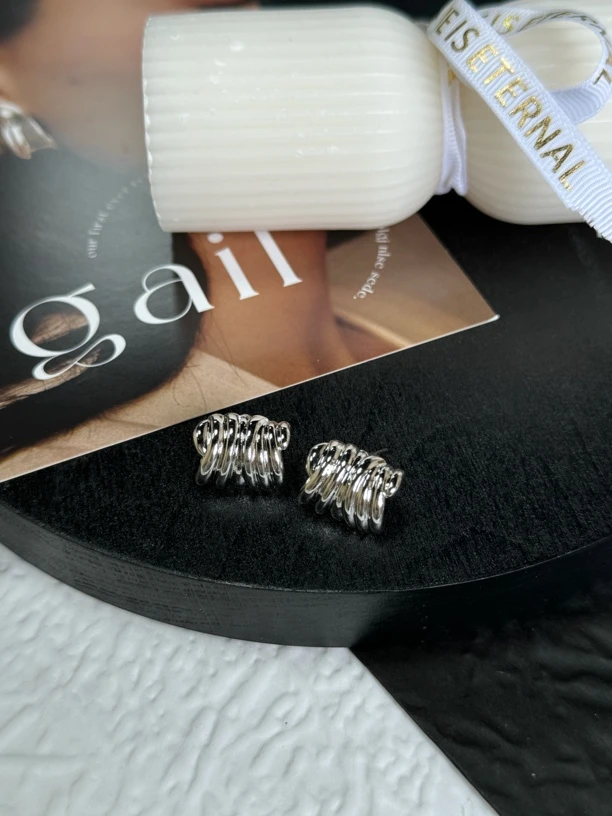 钛钢耳饰 LARVINA复古耳环 个性 时尚