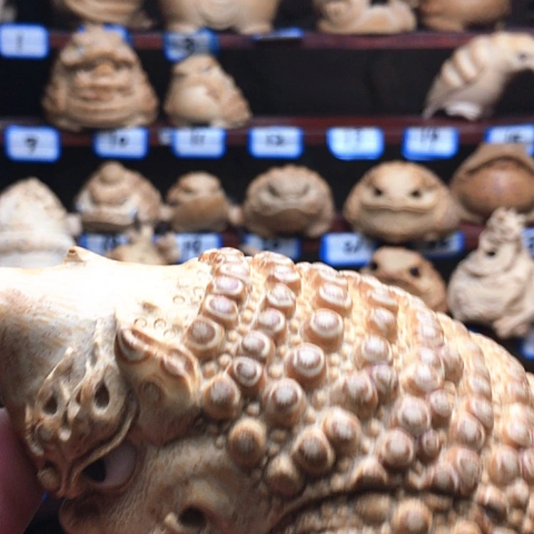 竹竹根雕纯手工金蟾