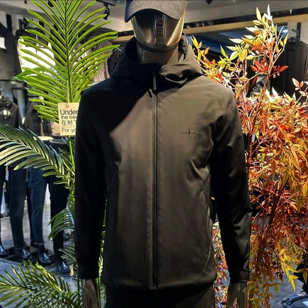 YF153男士连帽户外休闲棉服舒适时尚百搭简约秋冬新款保暖夹克