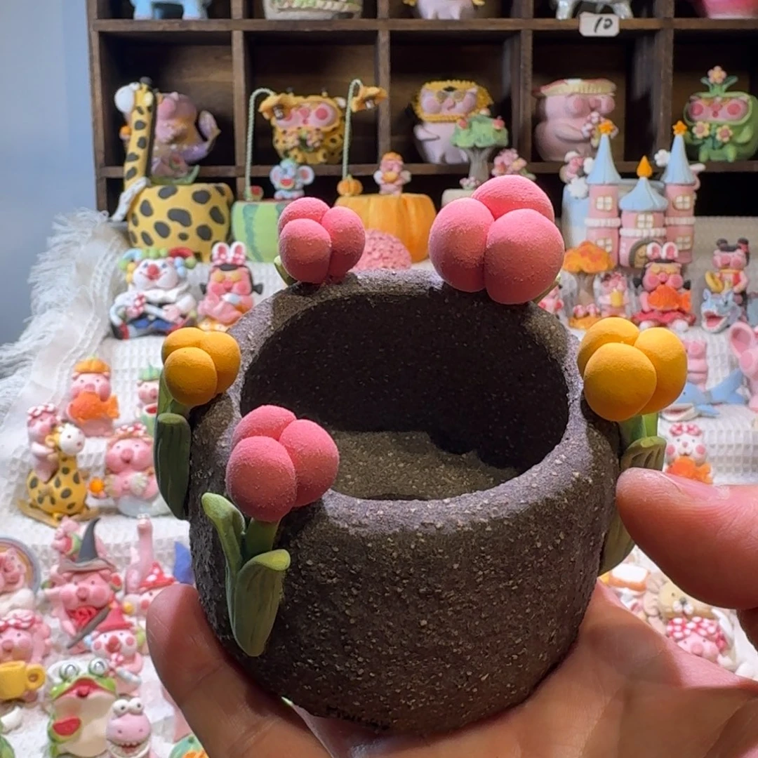 厂家直销手工花盆摆件