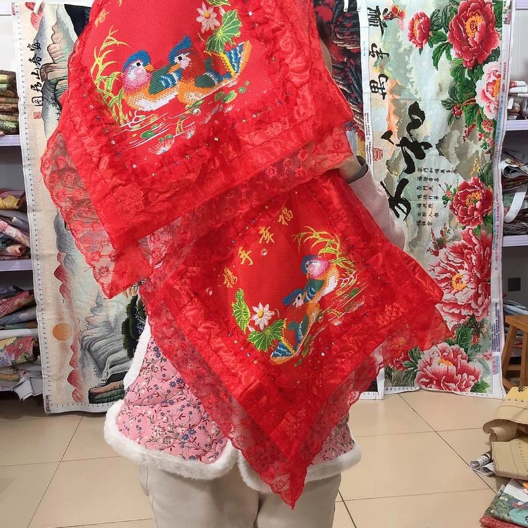 棉十字绣成品出售