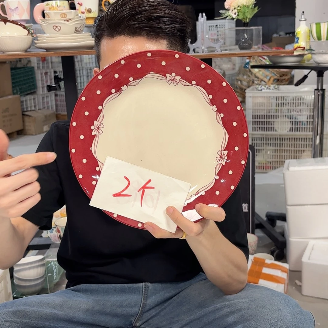 潮州微瑕陶瓷餐具10寸