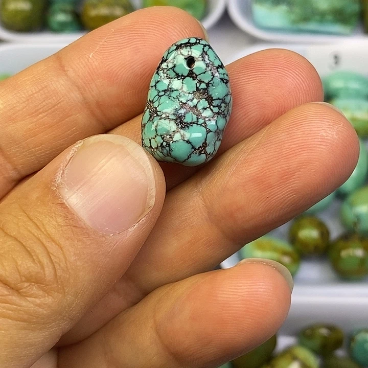 未镶嵌高瓷水草纹随行