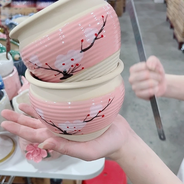 有孔.凑单10元陶瓷花盆发货！