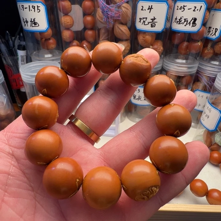 夕***了手串/手链橄榄核1.9尺寸风景美女