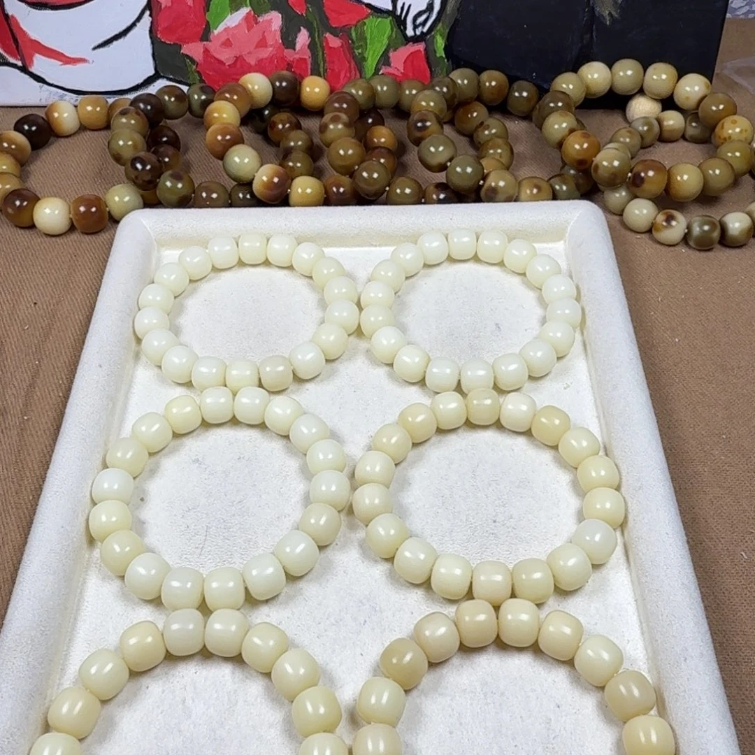 手串菩提根/象牙果白珍珠
