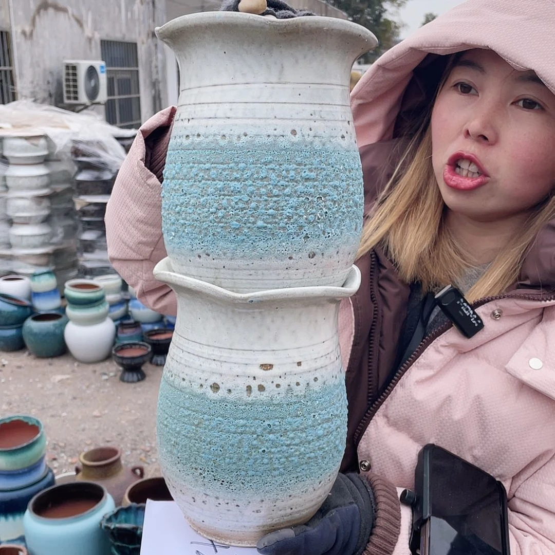 红陶王嫂花盆0214-642