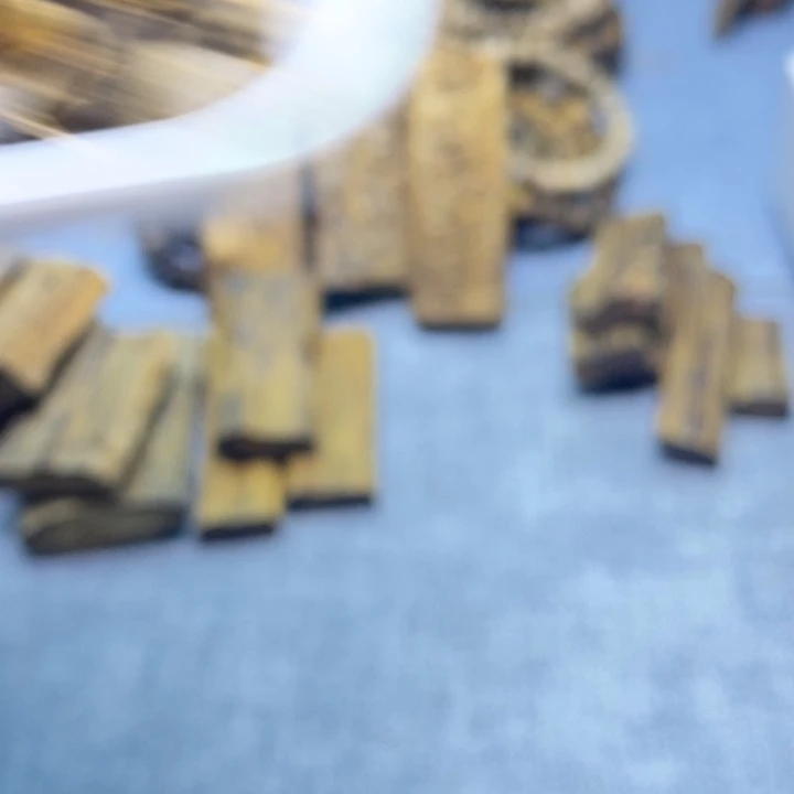 树脂制品原材种奇楠张勺孑纯手工切片40克品质高