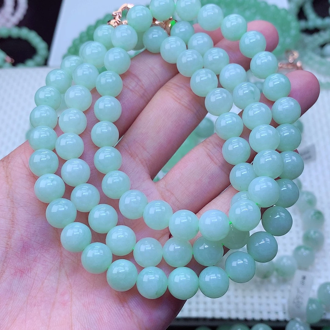 翡翠未镶嵌毛衣链