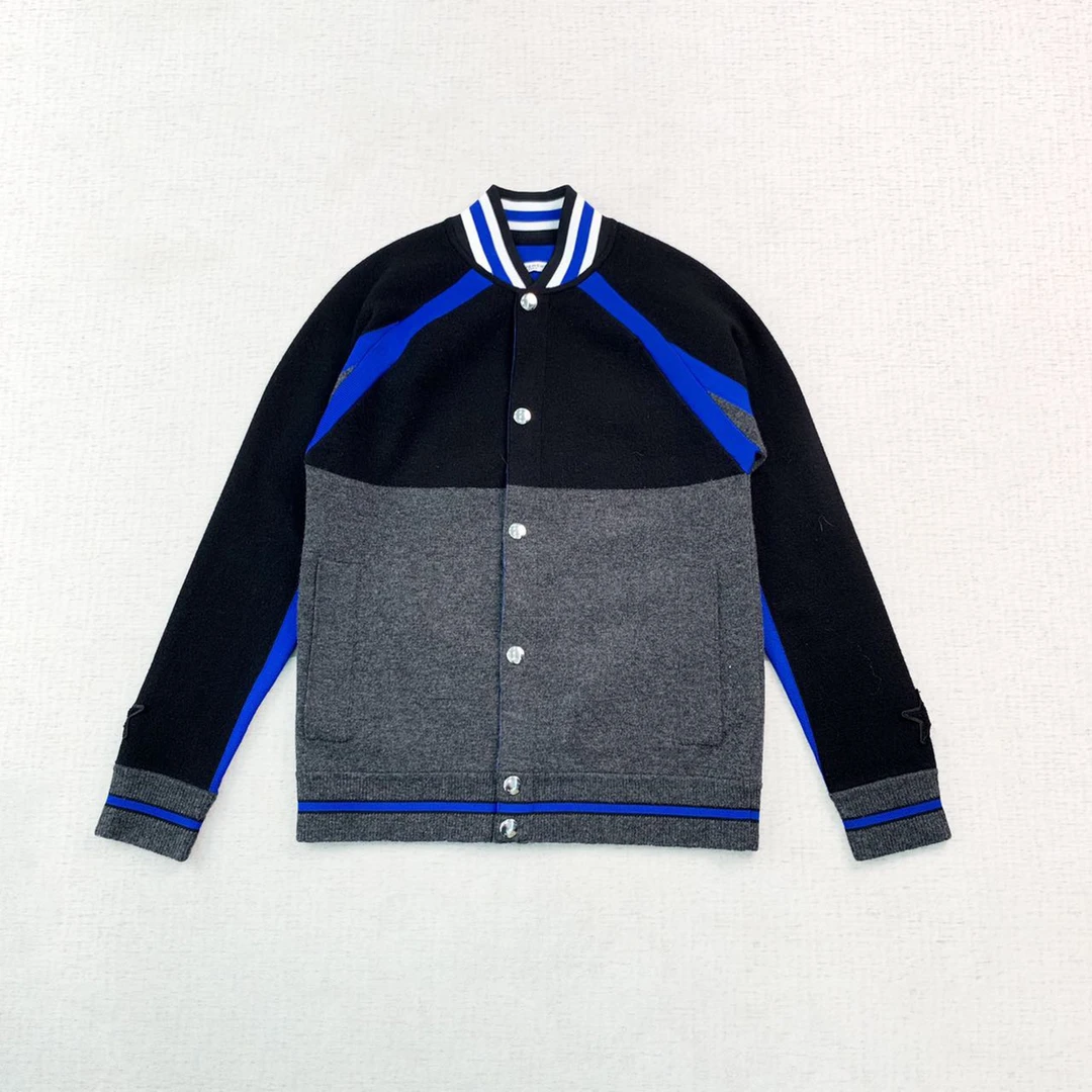 全新未使用 Givenchy/纪梵希 针织百搭拼接外套m码编码xb2413