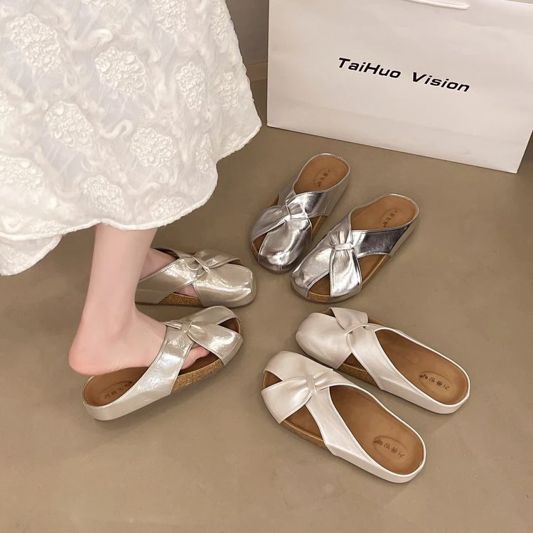 夏季新款韩系软底包头拖勃肯百搭拖鞋女小众休闲风平跟镂空仙女风