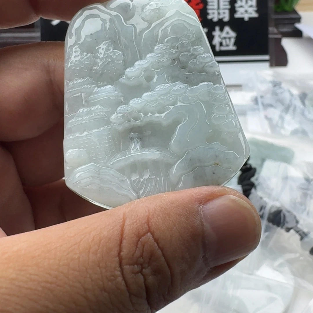 颈饰未镶嵌翡翠天然缅甸A货翡翠