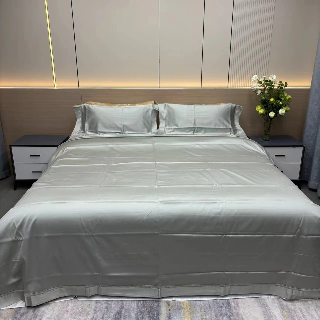 140支 双经双纬 850T 埃及棉长绒棉 镂空款四件套