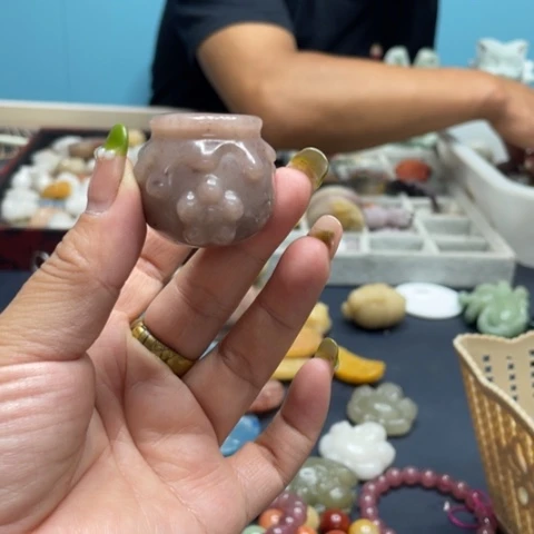 合金石英质玉（黄龙玉）手链