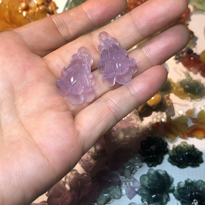 蛇纹石玉未镶嵌挂件星*