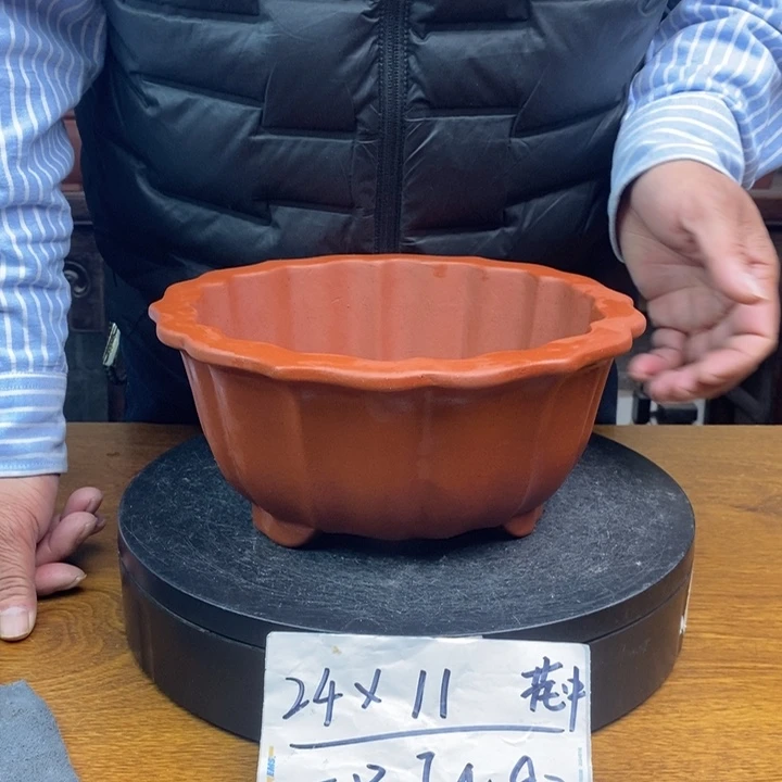 紫砂花盆货号一只JN92