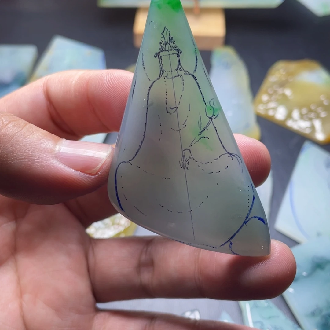 定制翡翠未镶嵌不退不换