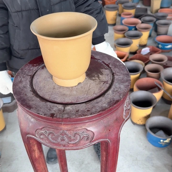 紫砂紫砂花盆15*15