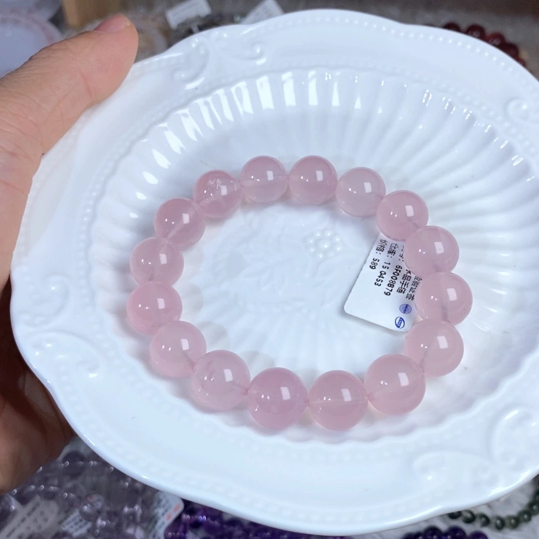 【闪购商品】水晶手链未镶嵌一*✨果冻粉12.7mm