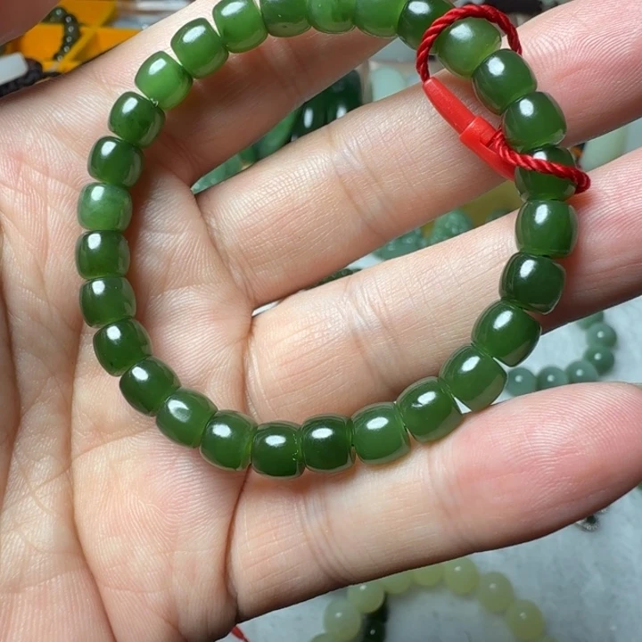 和田玉（碧玉）未镶嵌手串