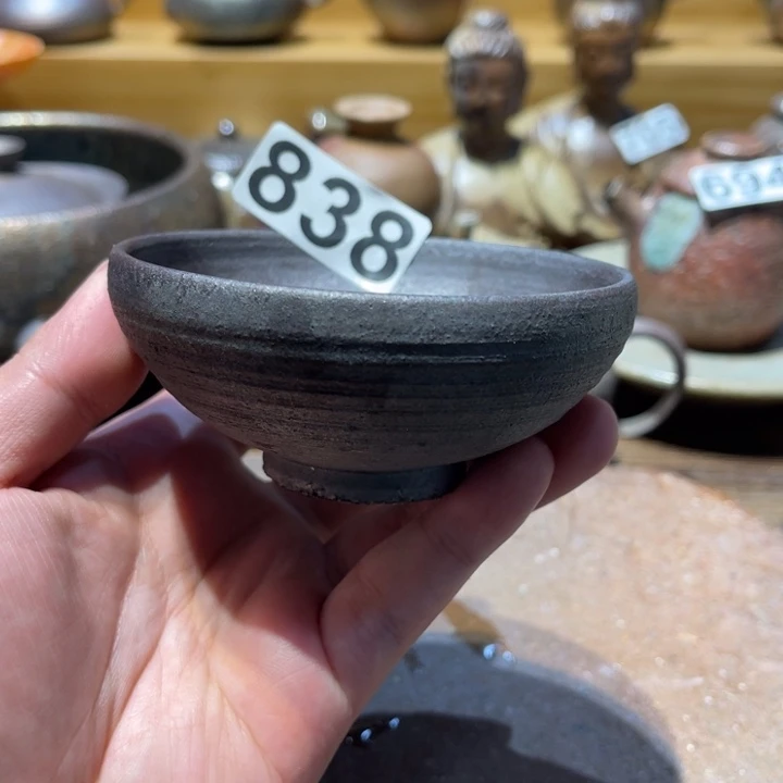 手工制作柴烧茶杯838