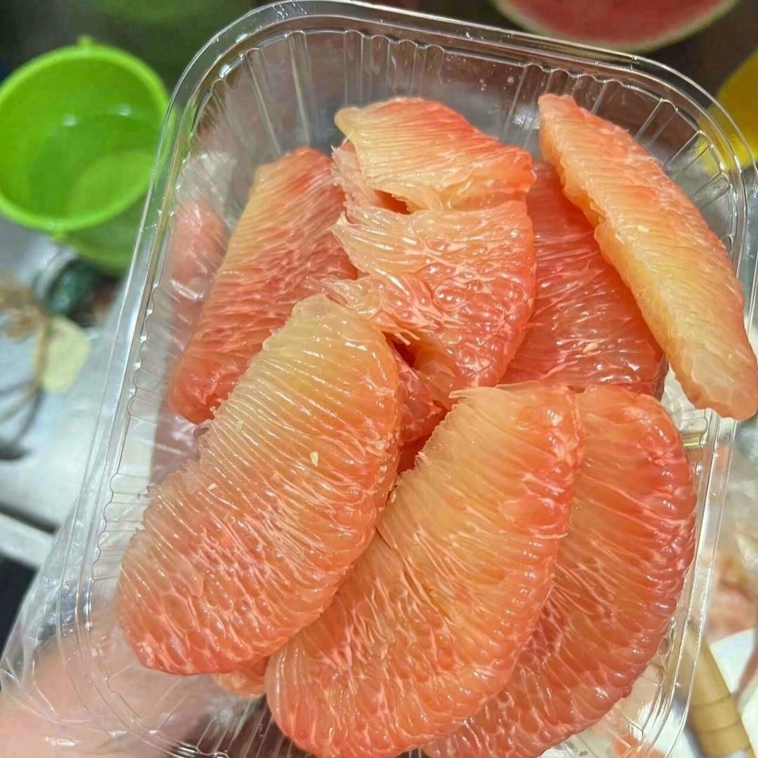 果切果切三红柚子剥盒，重量在350克左右