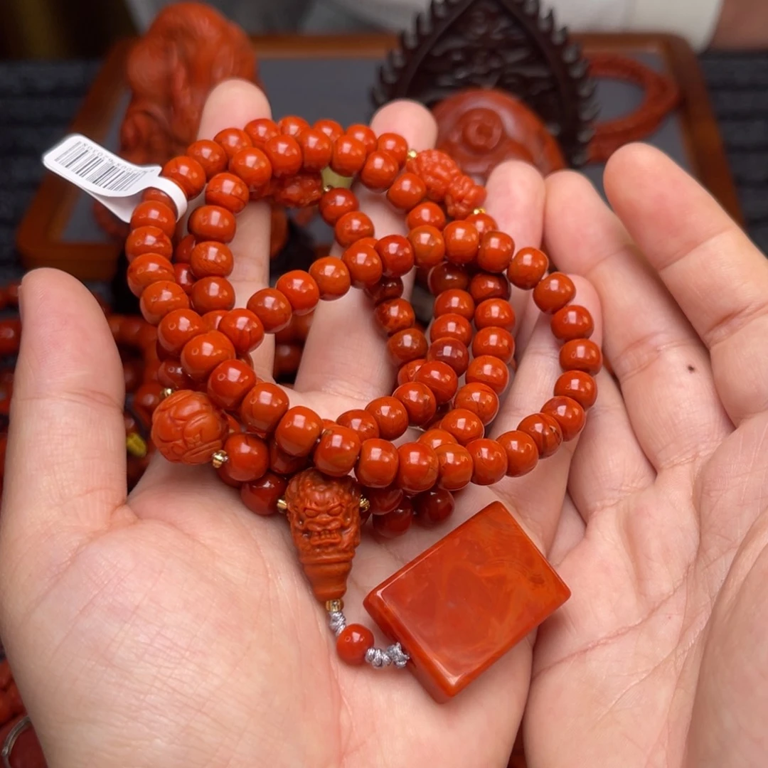 南红玛瑙卡8左右尺寸未镶嵌