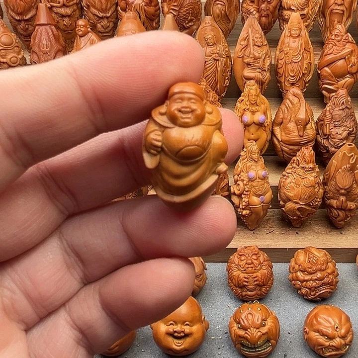 吊坠橄榄核19财神爷