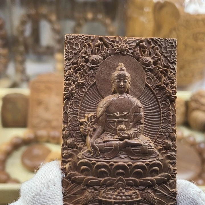 手串/手链檀香木老山檀香药师佛精工奶香