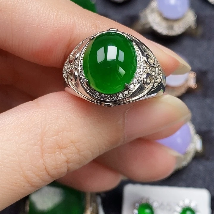 向***/翡翠戒指银S925镶嵌