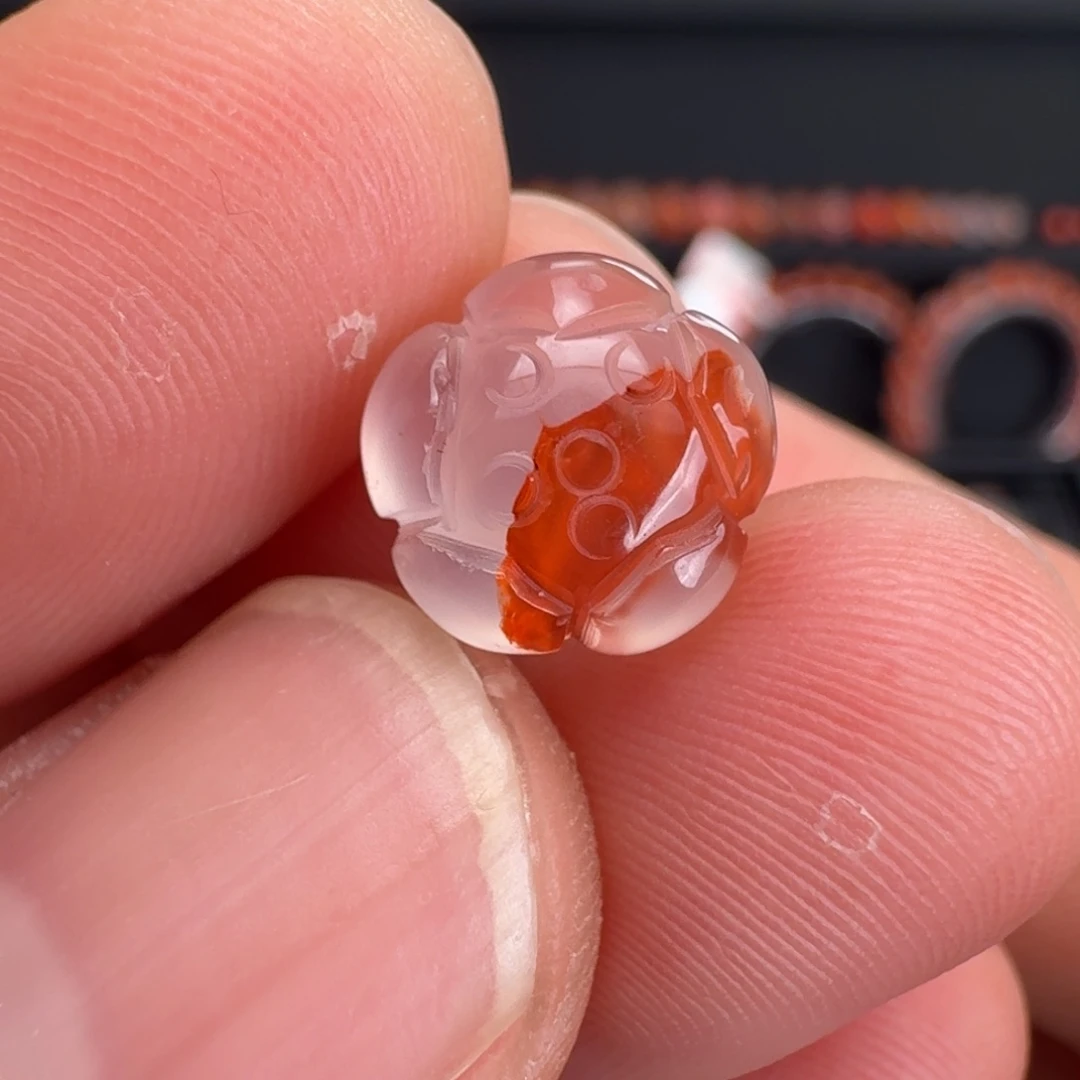 未镶嵌川料南红玛瑙莲花籽