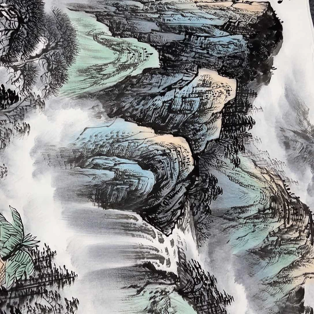 国画国画老师手绘作品