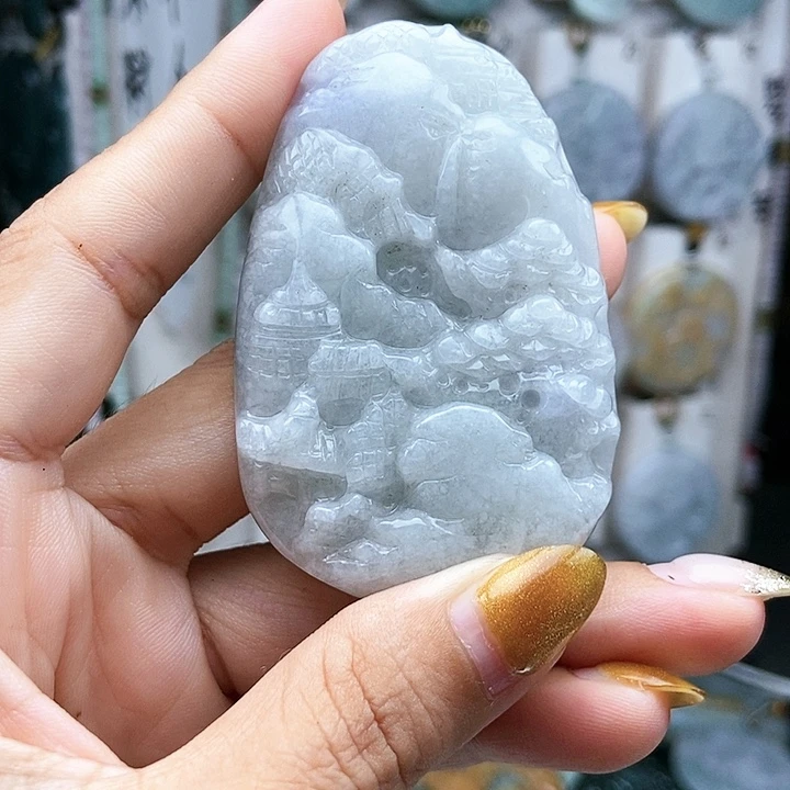 翡翠未镶嵌颈饰翡翠
