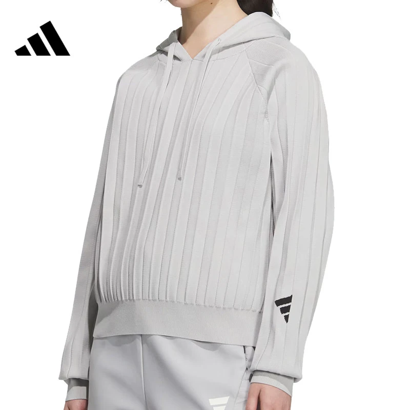 【滔搏运动】adidas 阿迪女子FUSTL W P HDY针织连帽卫衣JM4253