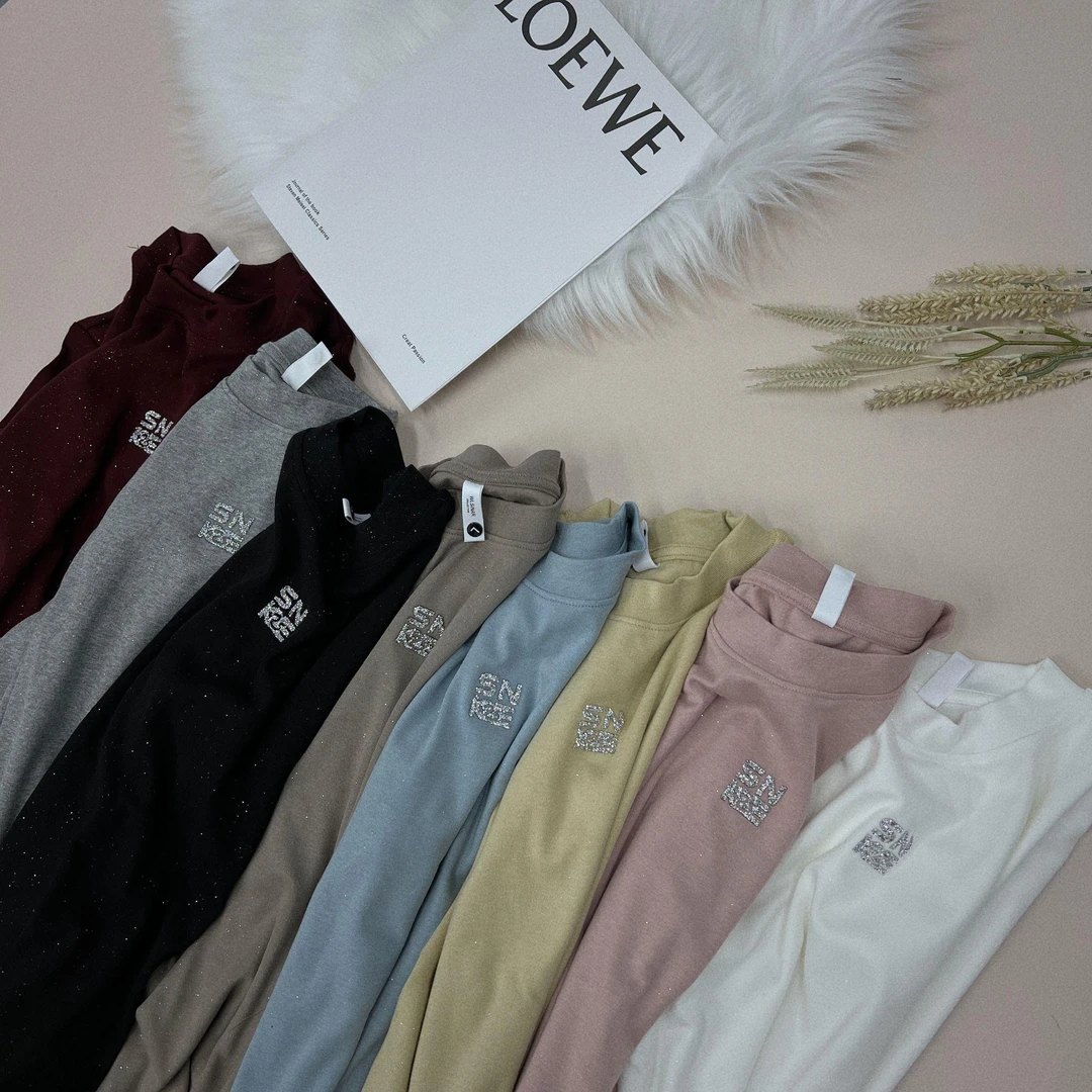 《优麦汇》春款圆领设计感时尚百搭短袖显瘦气质减龄上衣款女T恤