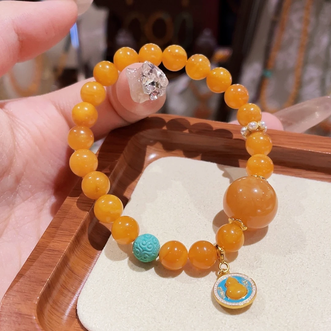 蜜蜡未镶嵌手链手串