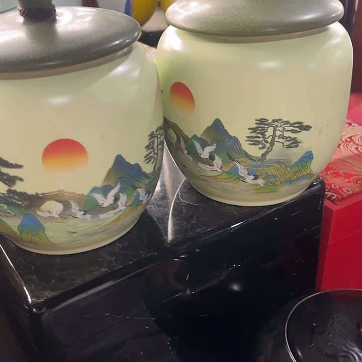 摆件三润陶瓷茶叶罐密封罐等