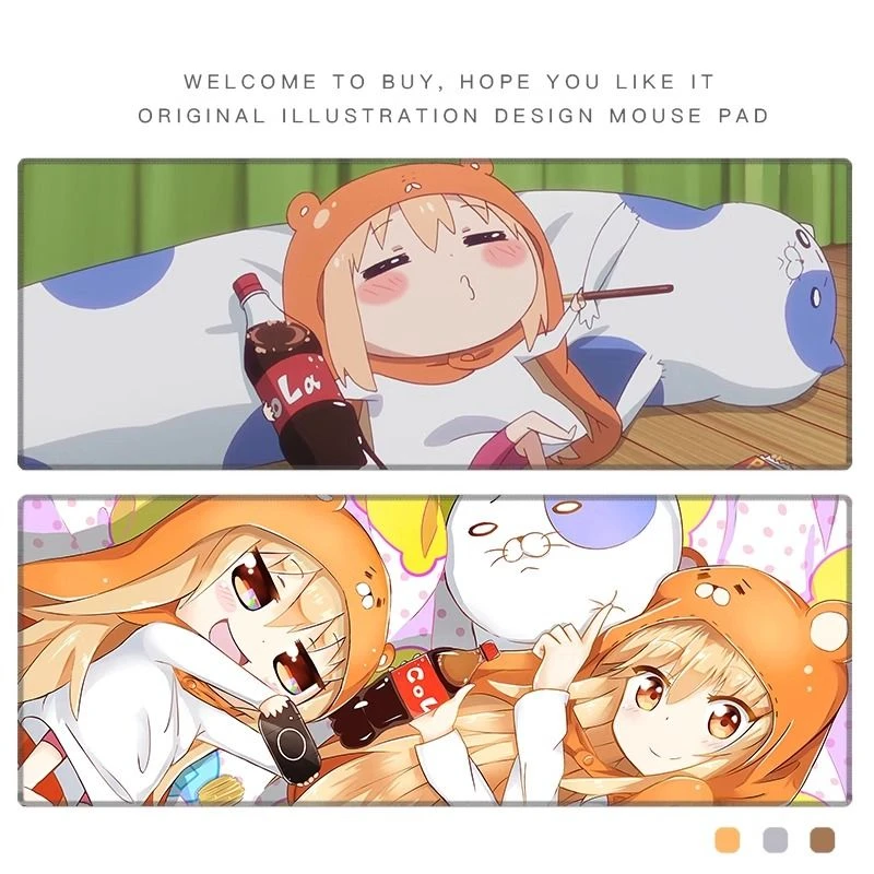 干物妹小埋鼠标垫土间埋键盘垫动漫二次元超大电脑办公学习桌垫软