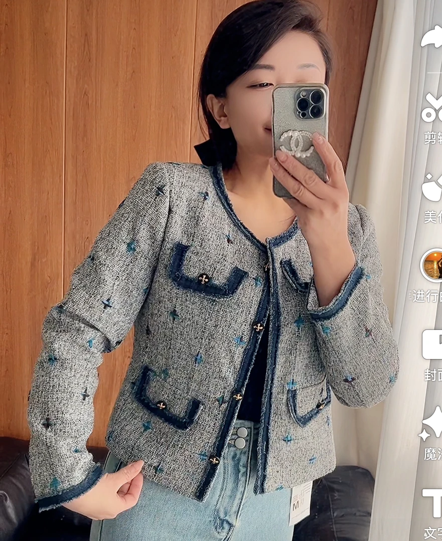 设计感小香风纷纷外套