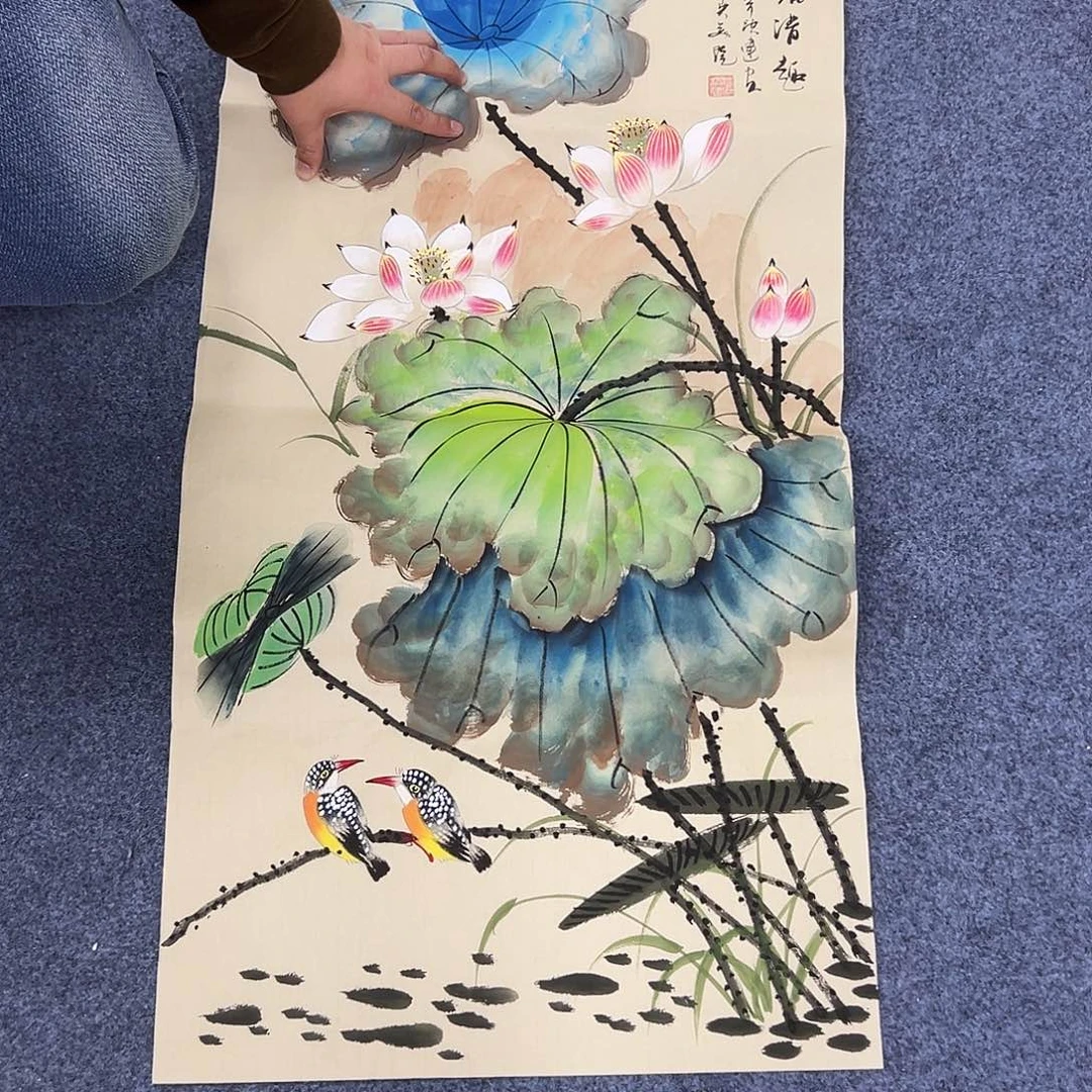国画国画作品宣纸纯手绘