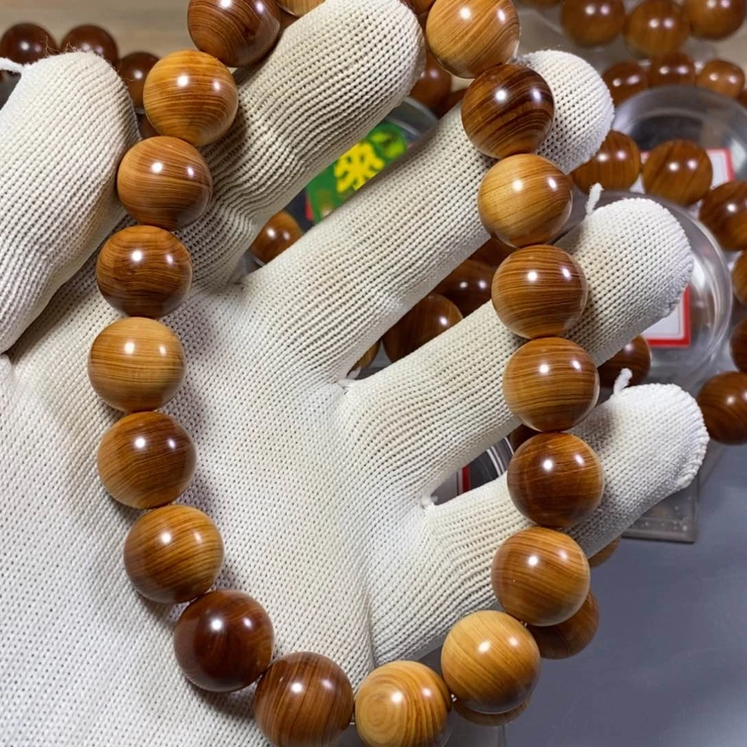 柏木手串/手链1.5手持太行陈化崖柏手串红油