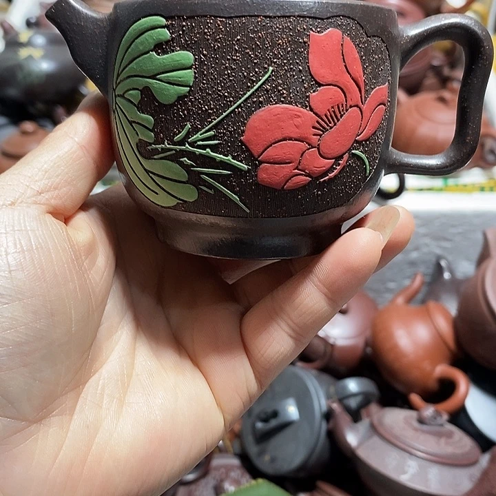 紫砂茶壶内磕微瑕