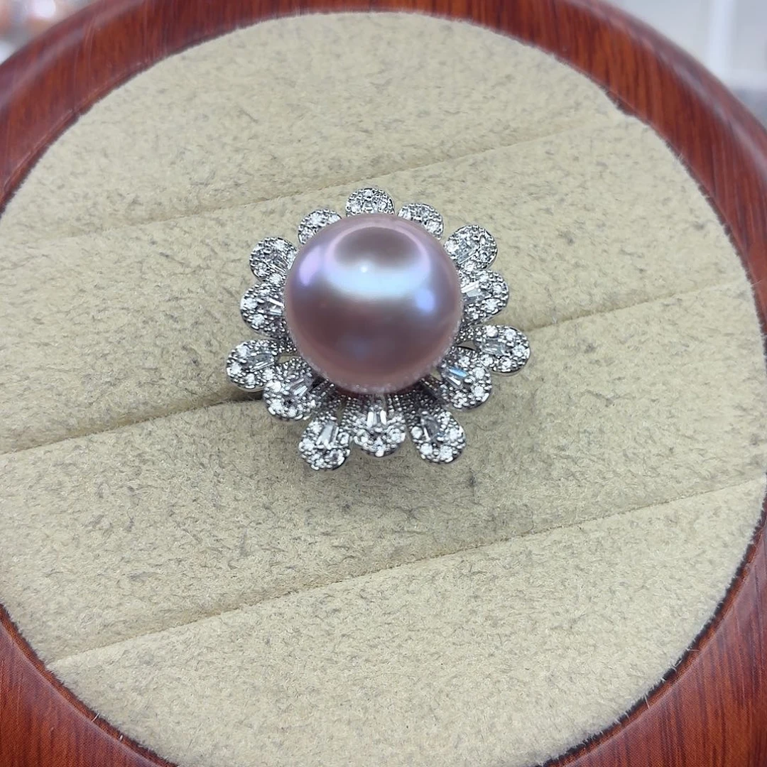 戒指合金淡水珍珠