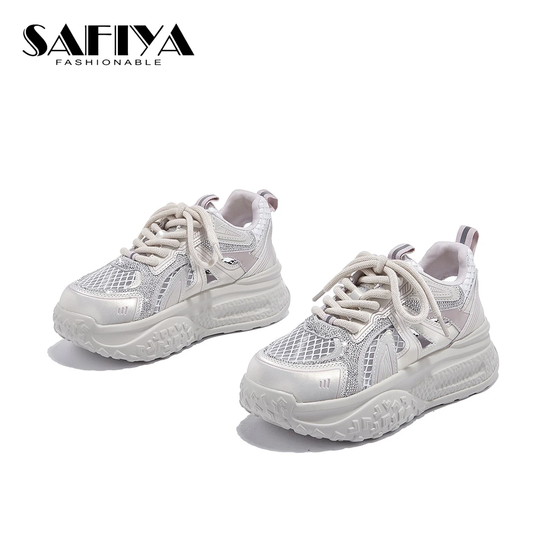索菲娅Safiya2025夏季新款时尚休闲舒适透气轻便运动鞋SFD2112A93