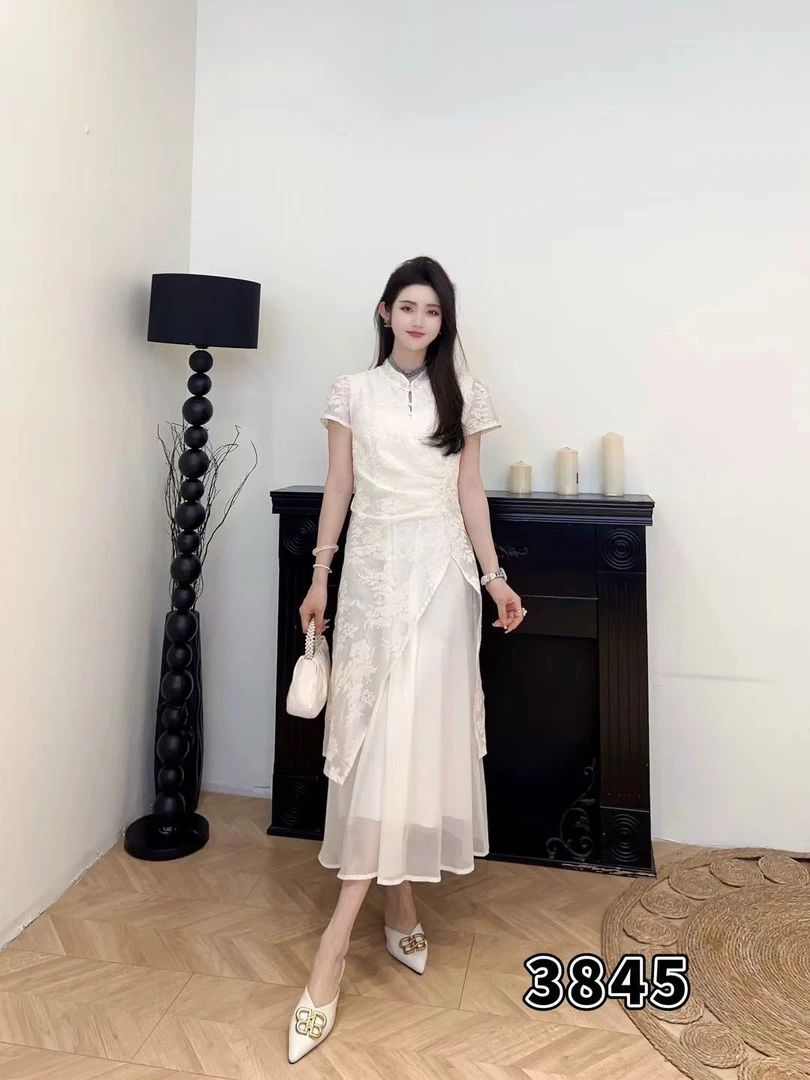 3845新中式小众连衣裙