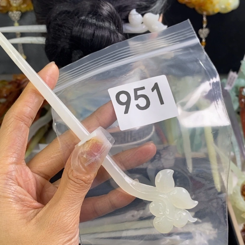 【闪购商品】和田玉发饰未镶嵌晓*