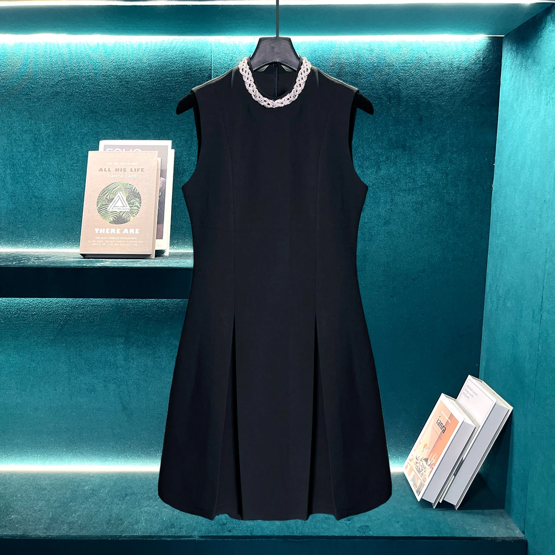 基础款收腰百搭连衣裙秋款显瘦气质短款E001206