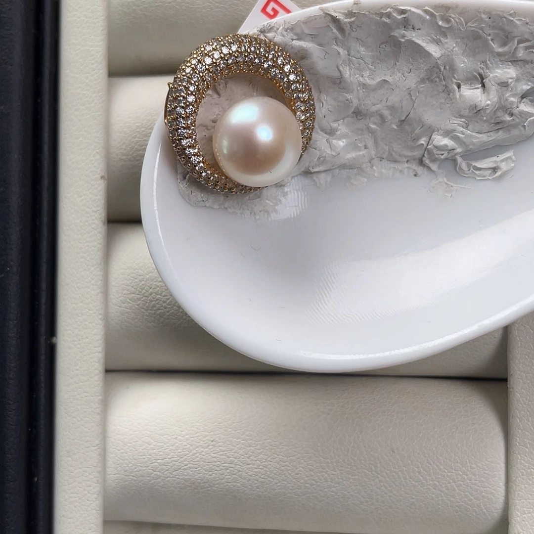 淡水珍珠银S925镶嵌颈饰