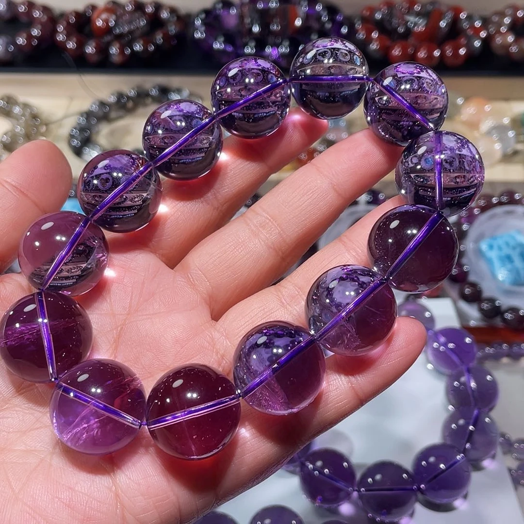水晶手链未镶嵌紫水晶手链，